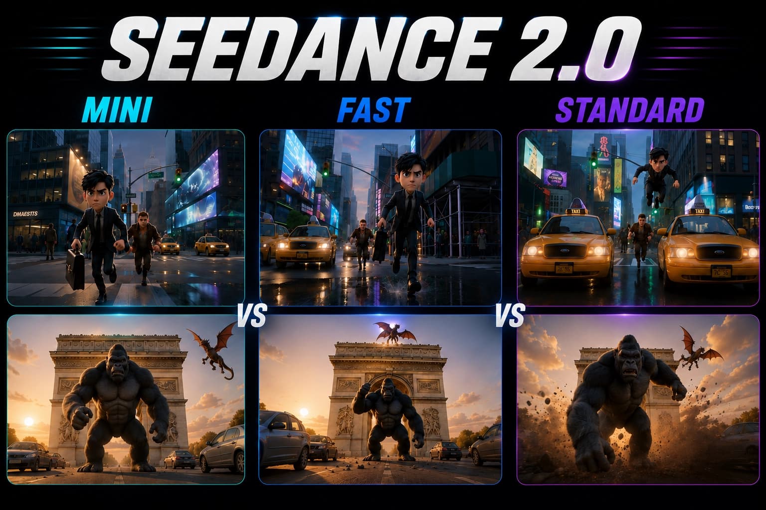 Seedance 2.0 Mini vs Fast vs Standard 모델, 뭐가 다를까? 같은 프롬프트로 직접 비교해봤습니다